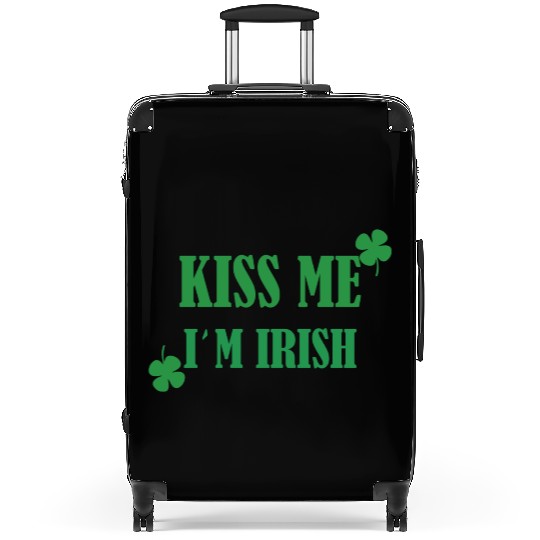 kiss me im irish Suitcases
