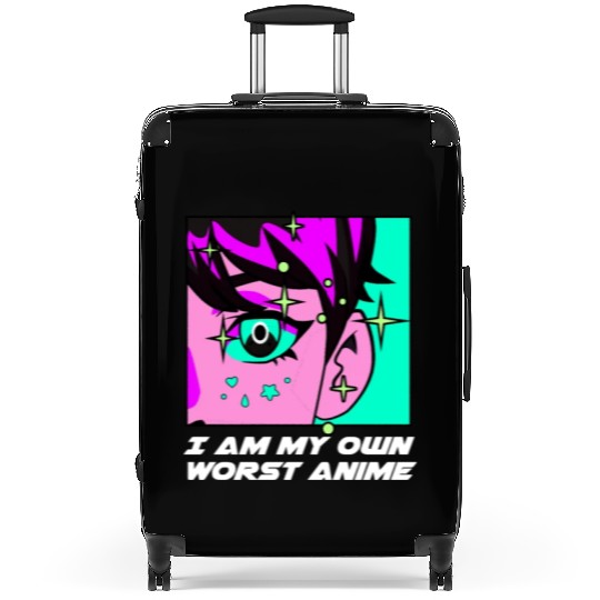 I Am My Own Worst Anime Manga Emo Japanese Animati Suitcases