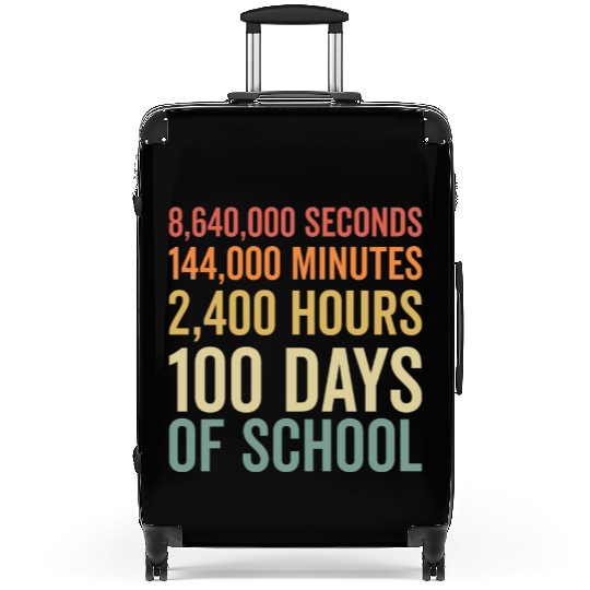 100 Days of School Teacher Outfit 80s Retro Suitcases
