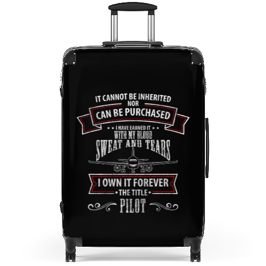 Airplane Aviator Glider Pilots Suitcases