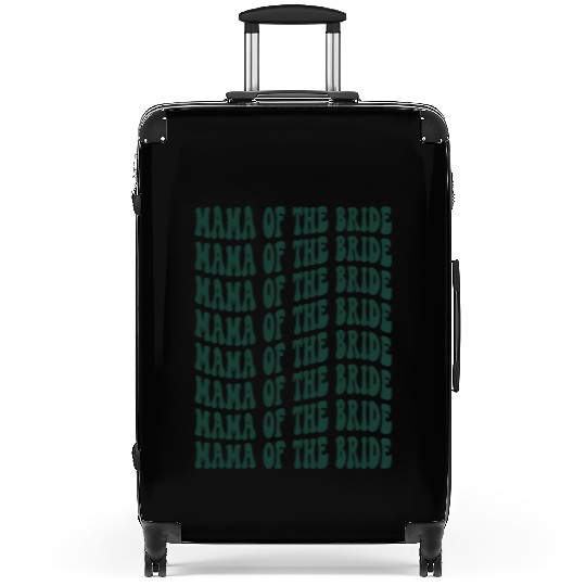 Mother of the Bride - Green Bridal Party Design Suitcases