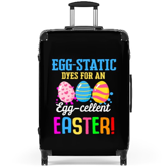 Easter Colorful Egg Dye Rabbit Egg Hunt Suitcases