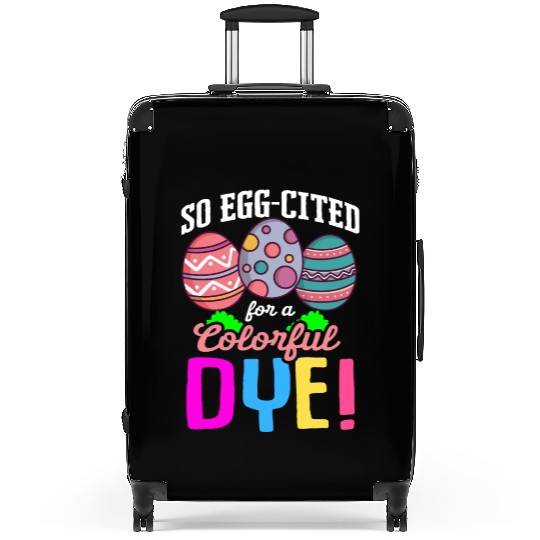 Easter Colorful Egg Dye Rabbit Egg Hunt Suitcases