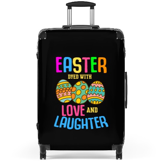 Easter Colorful Egg Dye Rabbit Egg Hunt Suitcases
