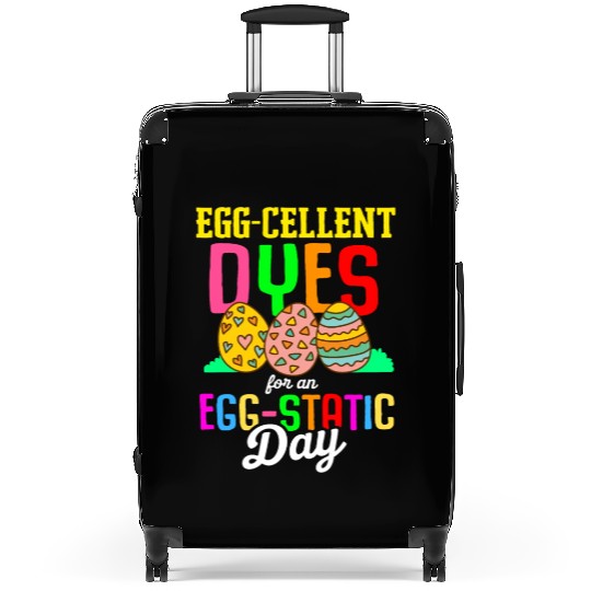 Easter Colorful Egg Dye Rabbit Egg Hunt Suitcases