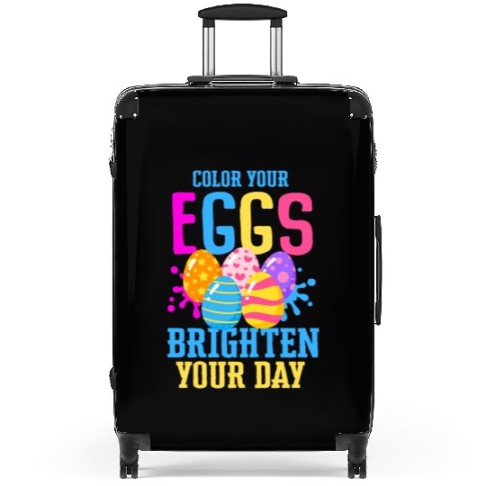 Easter Colorful Egg Dye Rabbit Egg Hunt Suitcases