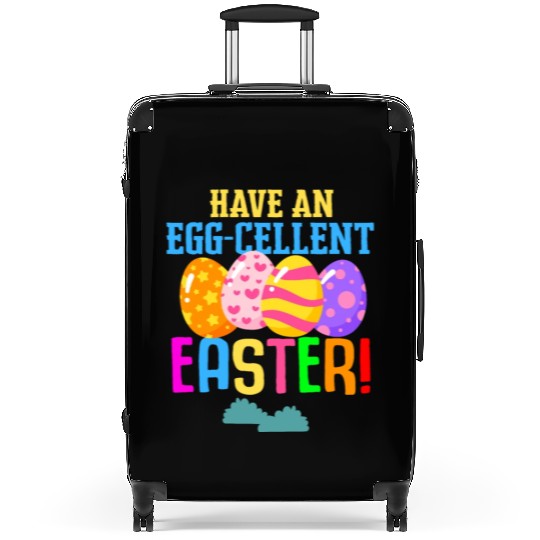 Easter Colorful Egg Dye Rabbit Egg Hunt Suitcases