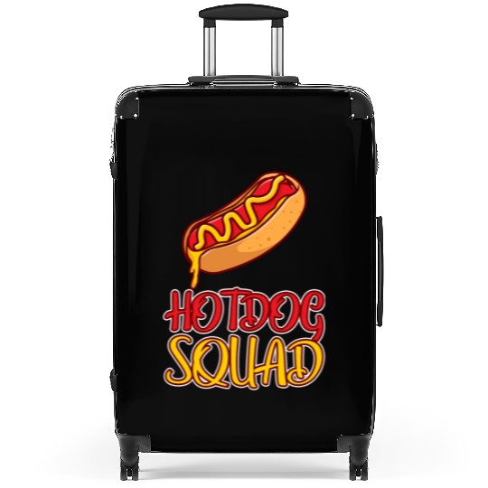 Hot Dog Squad Cool Weiner Puppy Dog Lover Humor Suitcases