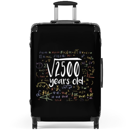 50th Birthday Square Root of 2500: 50 Years Old Suitcases