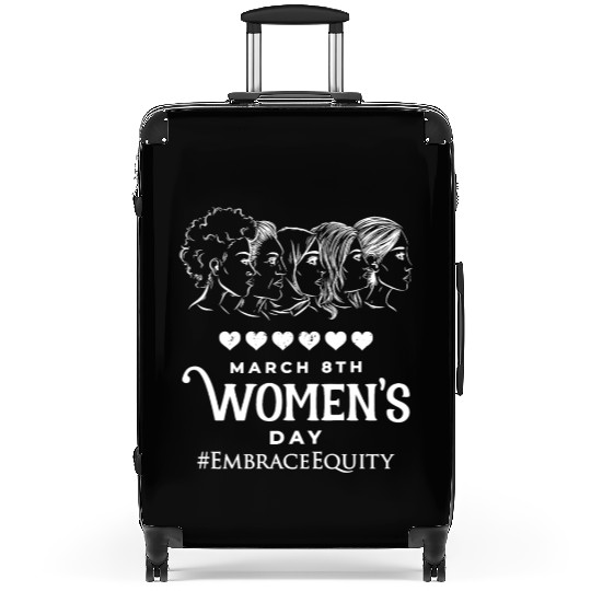 International Women's Day Embrace Equity 2023 Suitcases