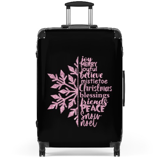Christmas Snowflake Sublimation Suitcases