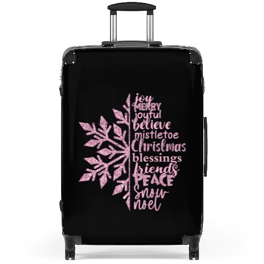 Christmas Snowflake Sublimation Suitcases