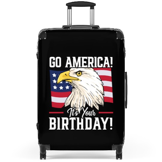 Patriotic America USA Flag 4th Of July American Suitcases