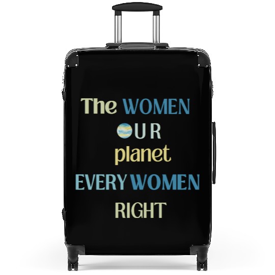 Embrace Equity Happy Women's Day Suitcases