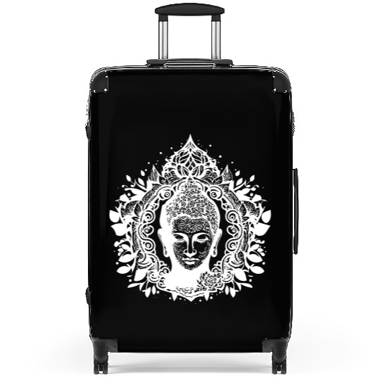 Meditating Buddha Lotus Spirit Portrait Suitcases