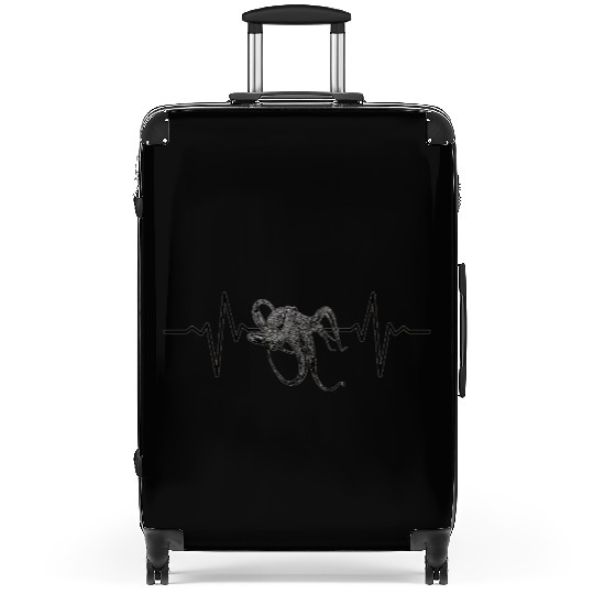 Octopus heartbeat gift Suitcases