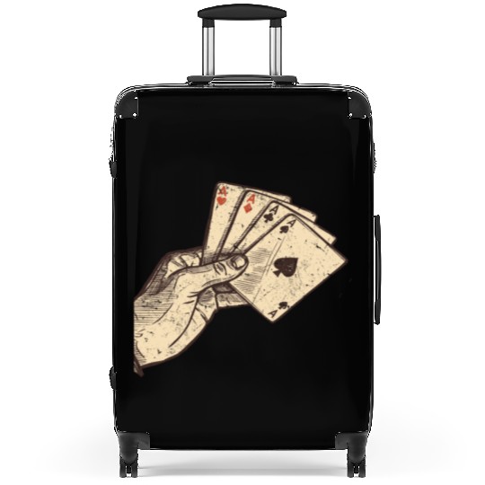 Poker Player Poker Hand With Poker Cards - Poker Suitcases
