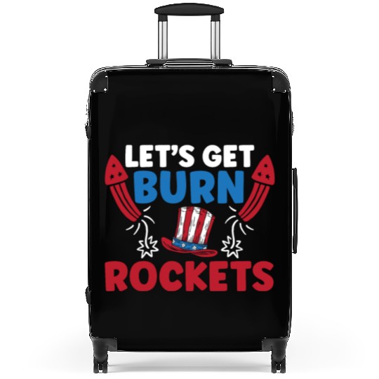 Patriotic America USA Flag 4th Of July American Suitcases