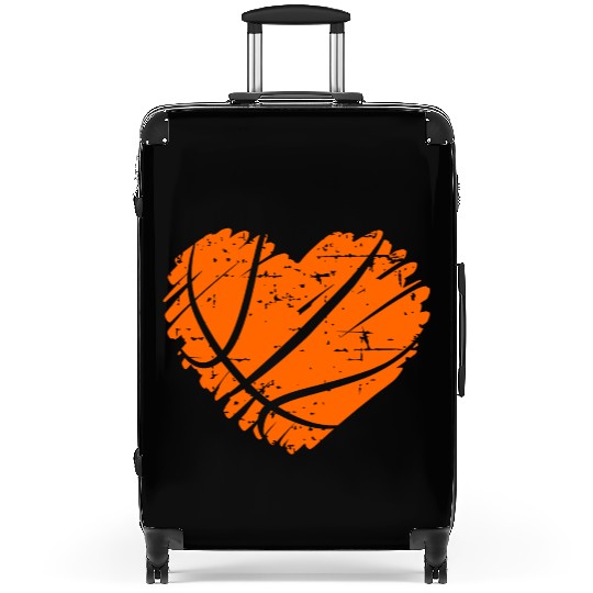 I Love Basketball with Heart Shape Suitcases