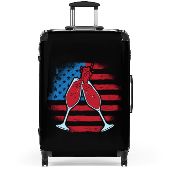Patriotic America USA Flag 4th Of July American Suitcases