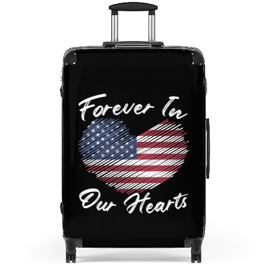 Patriotic Veteran USA Flag American Memorial Day Suitcases