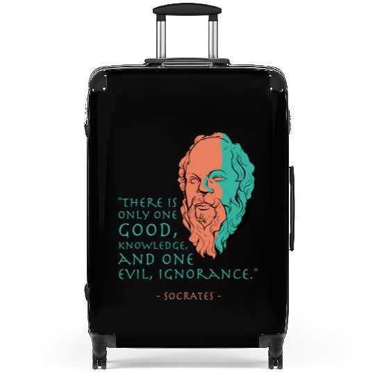 Socrates Stoic Philosophy Quote Suitcases