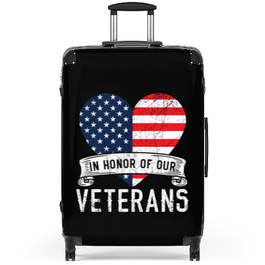 Patriotic Veteran USA Flag American Memorial Day Suitcases