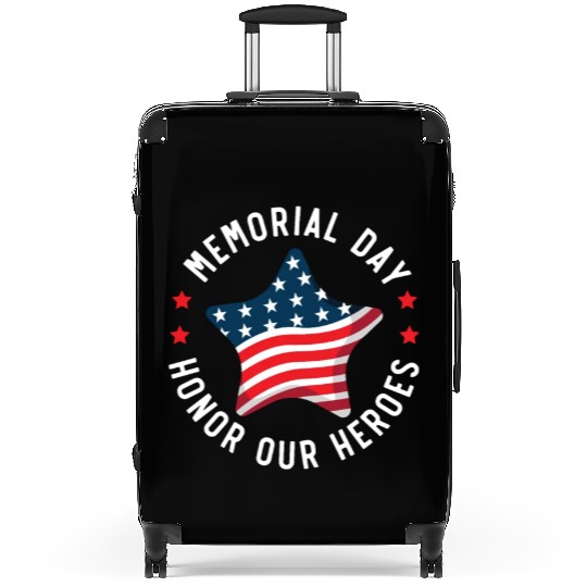 Patriotic Veteran USA Flag American Memorial Day Suitcases