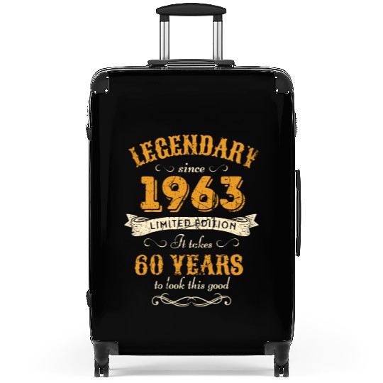 60th Birthday Vintage 1963 Suitcases