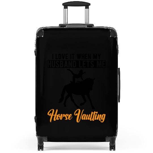 Funny Equestrian Horse Vaulting Wife Suitcases
