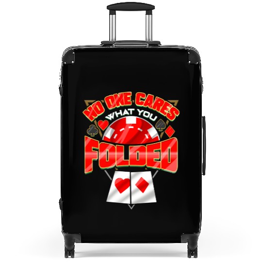 Poker Player Gambling Card Game Addict Gambler Suitcases