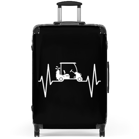 Golf Cart Heartbeat Suitcases