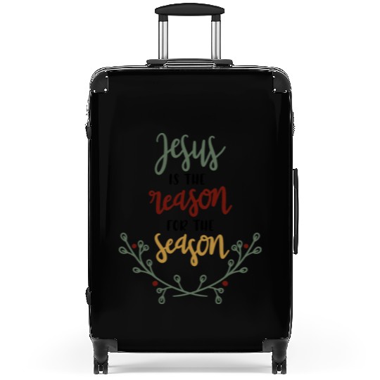 Jesus Is The Reason For The Season Suitcases