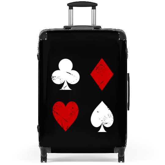Poker Card Symbols Suitcases