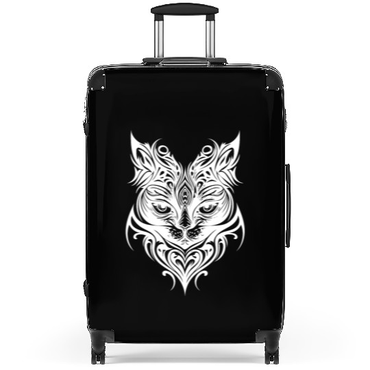 Cute Kittens In Tattoo Style Suitcases