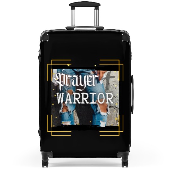 Prayer Warrior - Ripped Jeans Suitcases