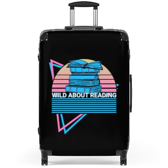 Funny Book Reader Bookworm Suitcases