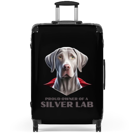 Silver labrador | Proud owner of a Silver lab Suitcases