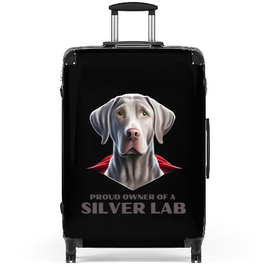 Silver labrador | Proud owner of a Silver lab Suitcases