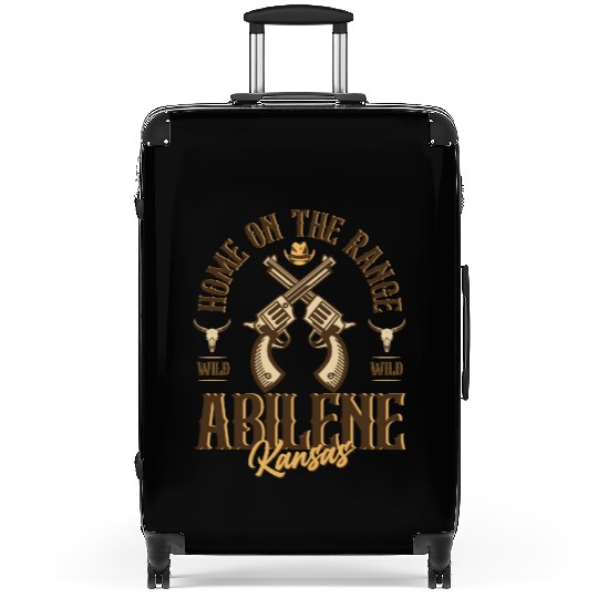 Abilene Kansas wild west town Suitcases
