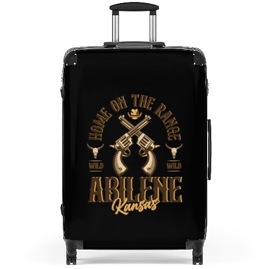 Abilene Kansas wild west town Suitcases