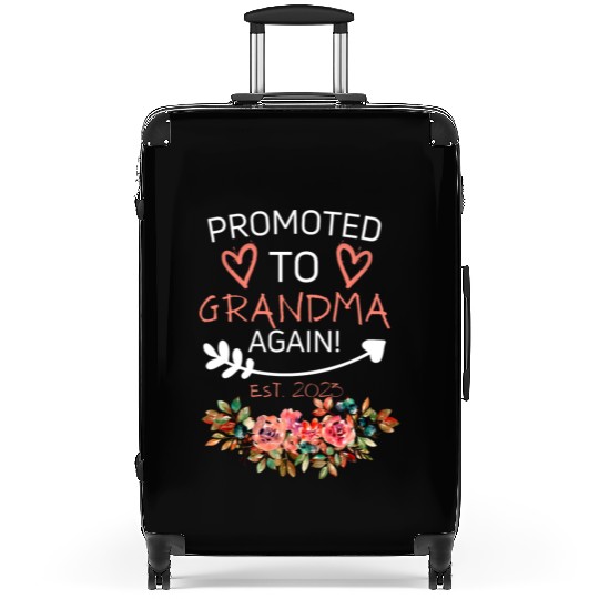 Promoted To Grandma Again New Nana Granny Mothers Suitcases