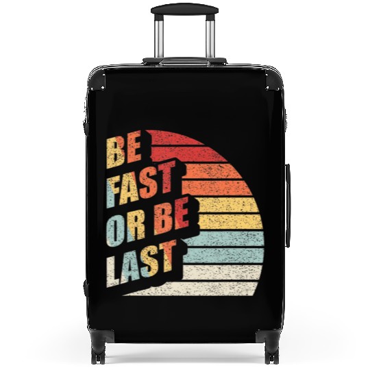 Fast Car Quote Drag Racing Gift Vintage Retro Rac Suitcases