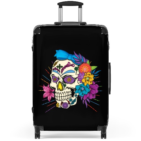 Floral Dia De Los Muertos LGBTQ LGBT Pride Month Suitcases