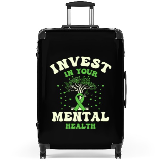 Invest In Your Mental Health Awareness Depression Suitcases