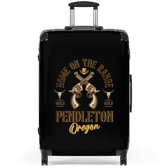 Pendleton Oregon wild west town Suitcases