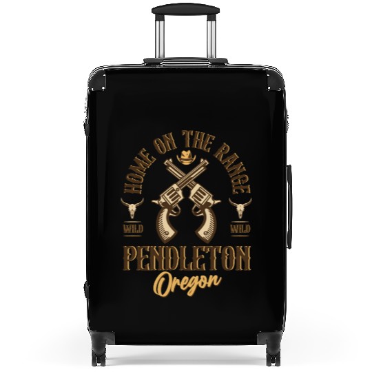 Pendleton Oregon wild west town Suitcases