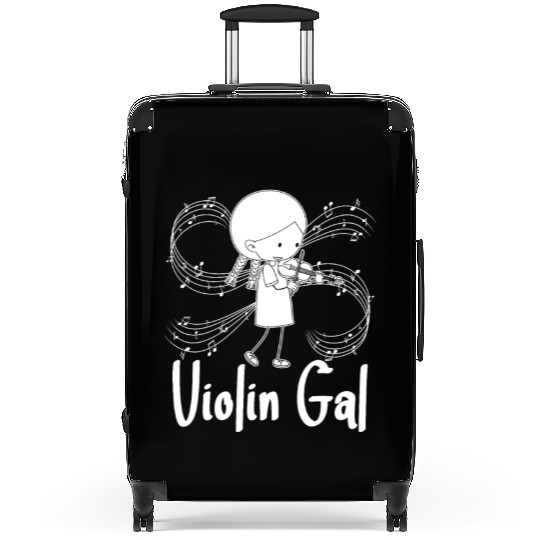 Violin Violinist Girl Suitcases
