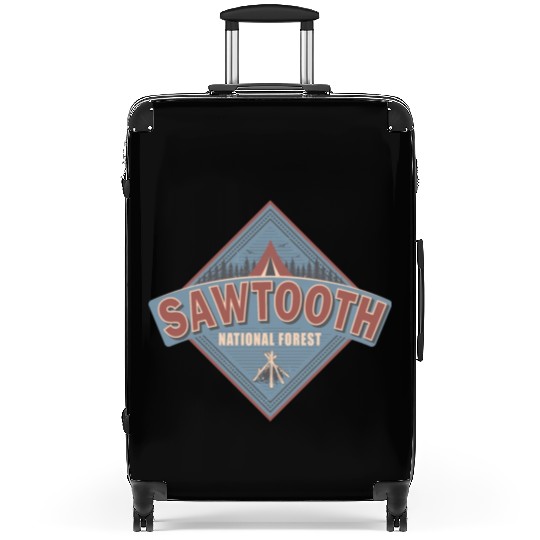 Sawtooth National Forest Idaho Vintage US Camping Suitcases