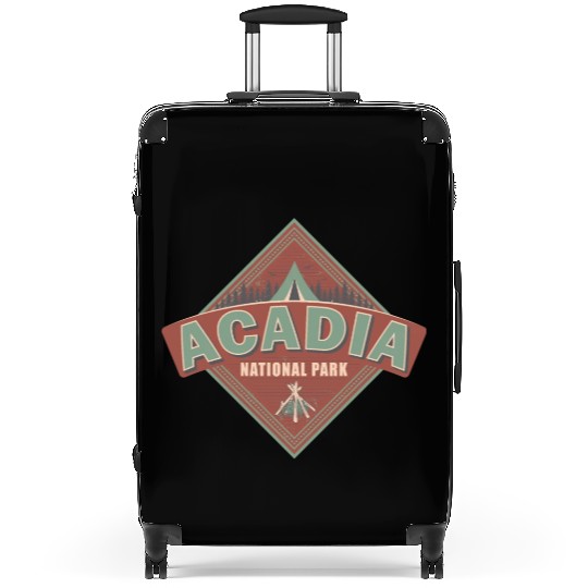 Acadia National Park Maine Vintage US Camping Suitcases